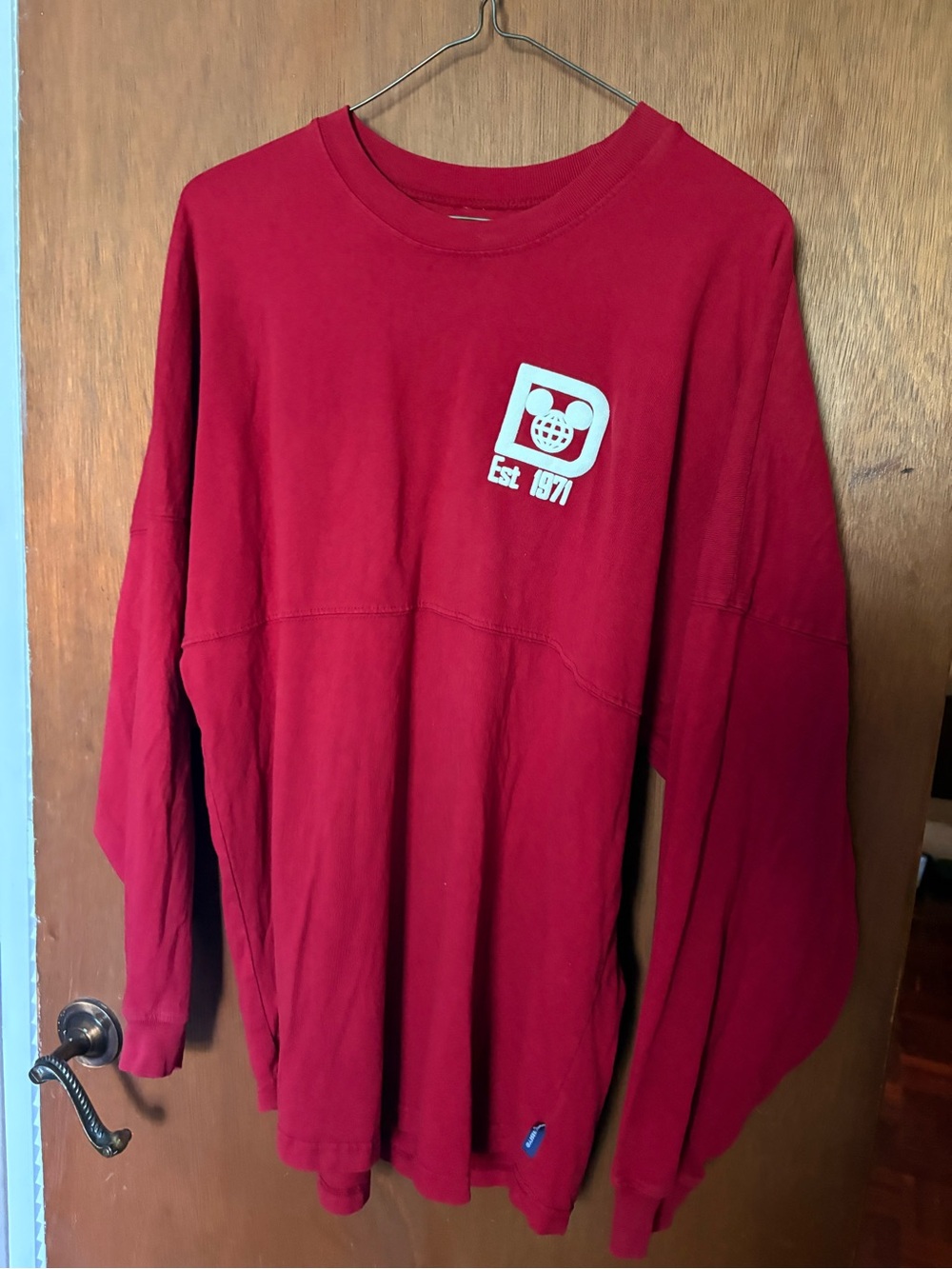 Red Disney world spirit jersey adult small